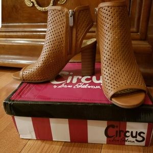 Sam Edelman open toe booties Emerson